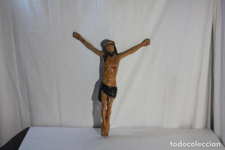 Antig&uuml;edades: CRISTO CRUCIFICADO MADERA CALZON NEGRO - Foto 1