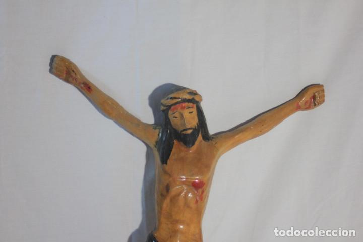 Antig&uuml;edades: CRISTO CRUCIFICADO MADERA CALZON NEGRO - Foto 2