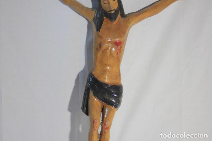 Antig&uuml;edades: CRISTO CRUCIFICADO MADERA CALZON NEGRO - Foto 3