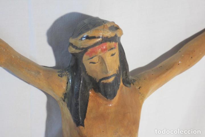 Antig&uuml;edades: CRISTO CRUCIFICADO MADERA CALZON NEGRO - Foto 5