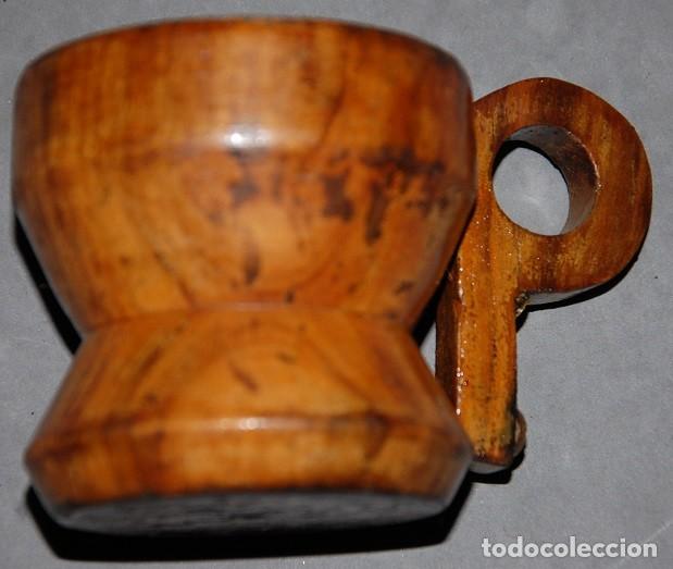 Antig&uuml;edades: PORTAVELAS DE MADERA DE CEREZO - Foto 2