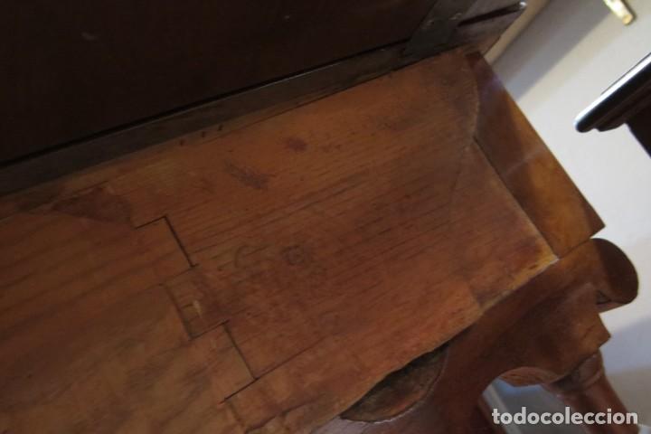 Antig&uuml;edades: MESA DE ALAS. MADERAS NOBLES. HACIA 1900 - Foto 5