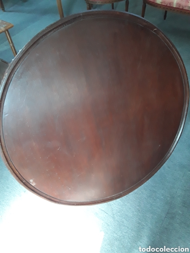 Antig&uuml;edades: Mesa baja redonda - Foto 7