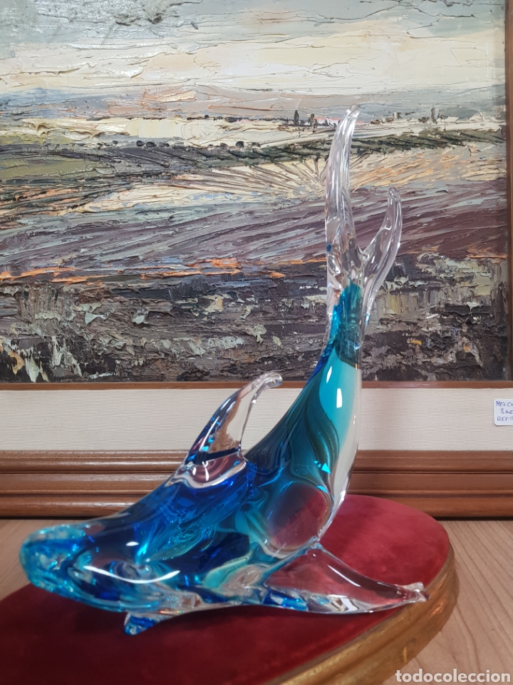 Antig&uuml;edades: TIBUR&Oacute;N DE CRISTAL.MURANO - Foto 1