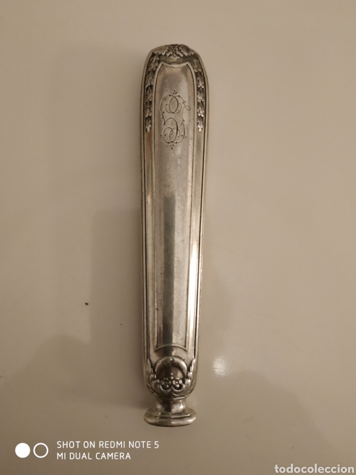 Antig&uuml;edades: Mango de cuchillo en plata 800 - Foto 3