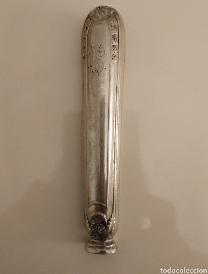 Antig&uuml;edades: Mango de cuchillo antiguo en plata 800 - Foto 1