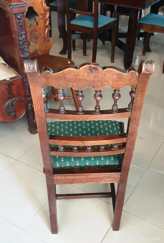 Antig&uuml;edades: 4 Sillas en madera de Roble - Foto 3