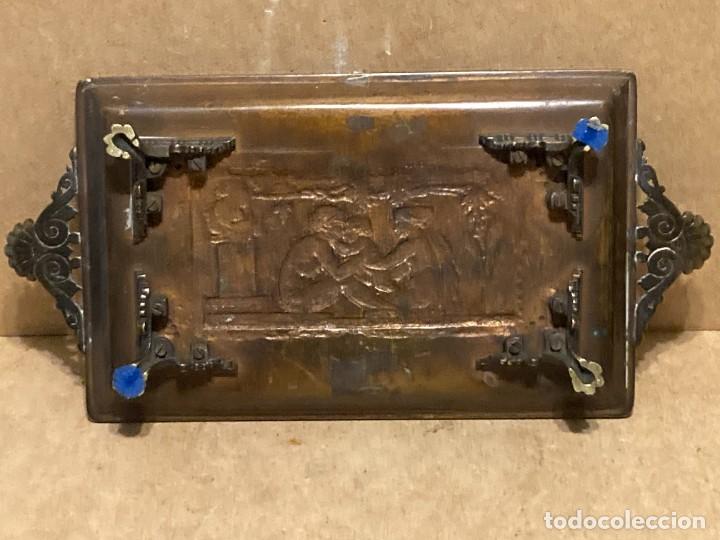 Antig&uuml;edades: Centro de mesa franc&eacute;s de bronce, firmado E H - Foto 7