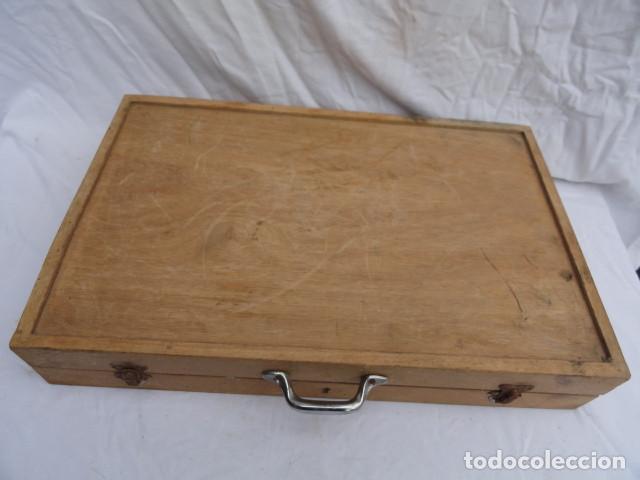 Antig&uuml;edades: ANTIGUA CAJA DE MADERA PARA HERRAMIENTAS. - Foto 2