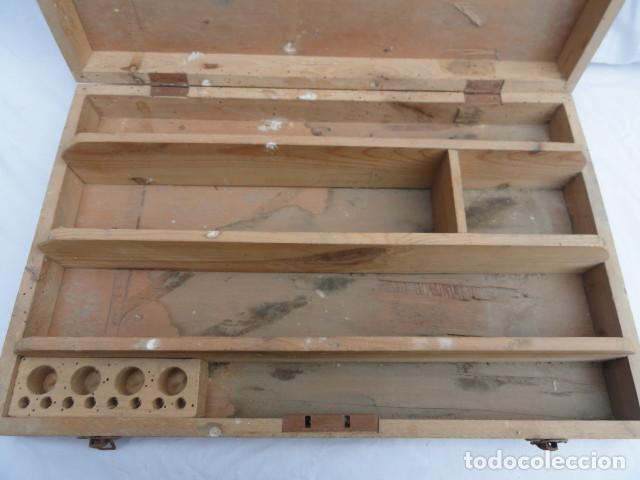Antig&uuml;edades: ANTIGUA CAJA DE MADERA PARA HERRAMIENTAS. - Foto 7