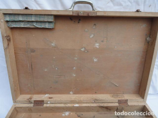 Antig&uuml;edades: ANTIGUA CAJA DE MADERA PARA HERRAMIENTAS. - Foto 8