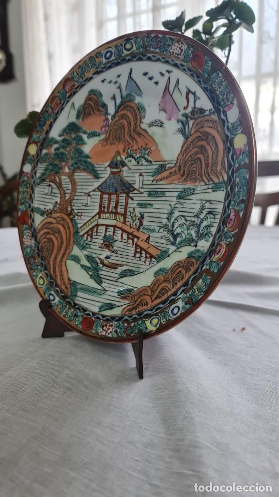 Antig&uuml;edades: Plato de porcelana de Macao - Foto 2