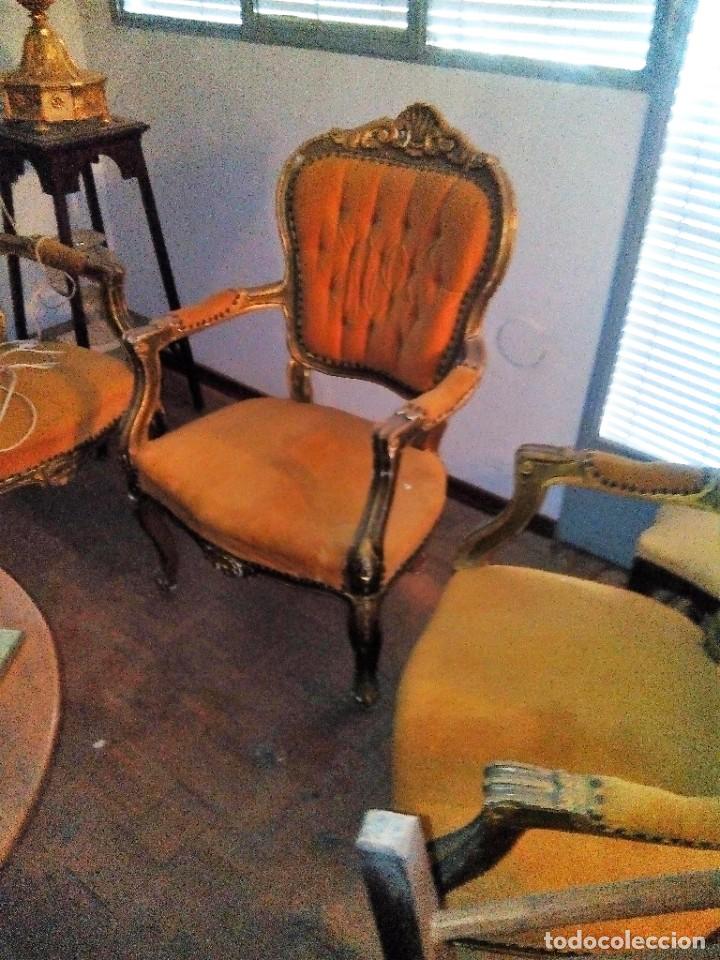 Antig&uuml;edades: SOFA ANTIGUO CON DOS SILLONES PARA RESTAURAR - Foto 2