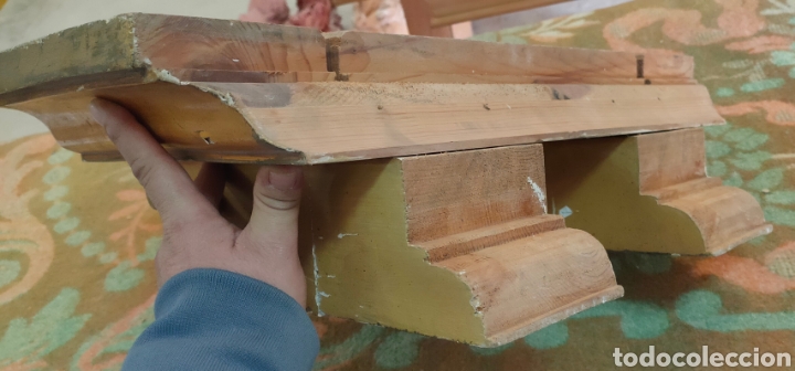 Antig&uuml;edades: Repisa o m&eacute;nsula de madera - Foto 2