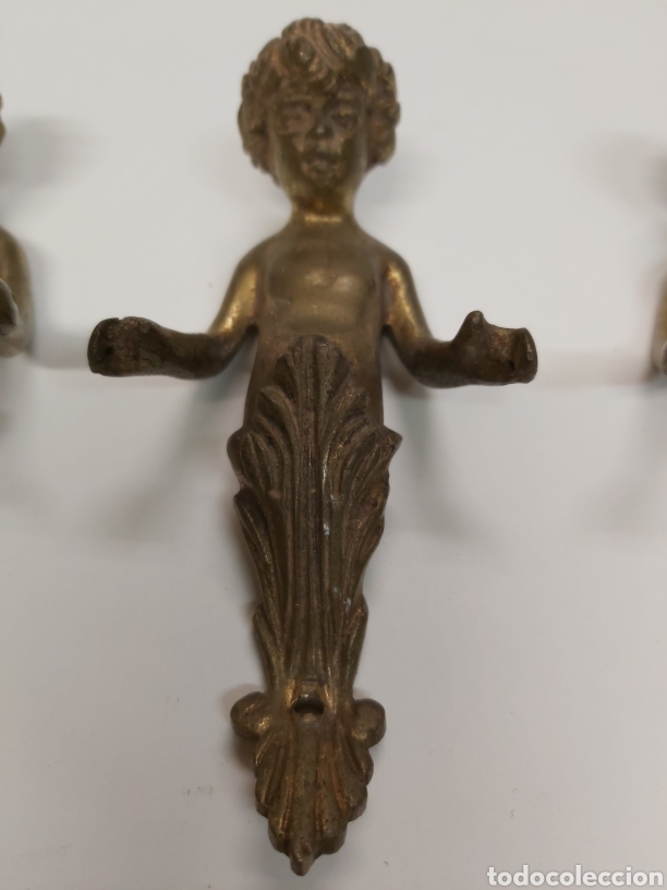 Antig&uuml;edades: Figuras bronce l&aacute;mpara candelabro - Foto 3