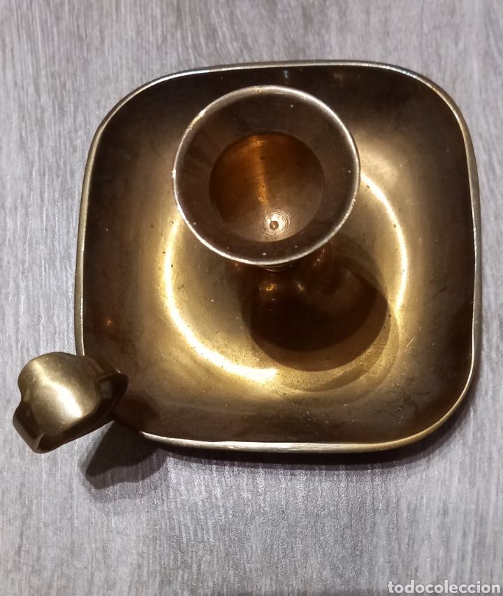 Antig&uuml;edades: Palmatoria- potavela de bronce