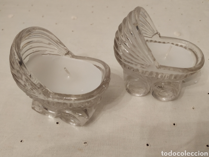 Antig&uuml;edades: Velas con forma de cochecito bebe - Foto 1