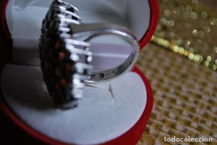 Antig&uuml;edades: Anillo de plata de LEY y 39 piedras. - Foto 6
