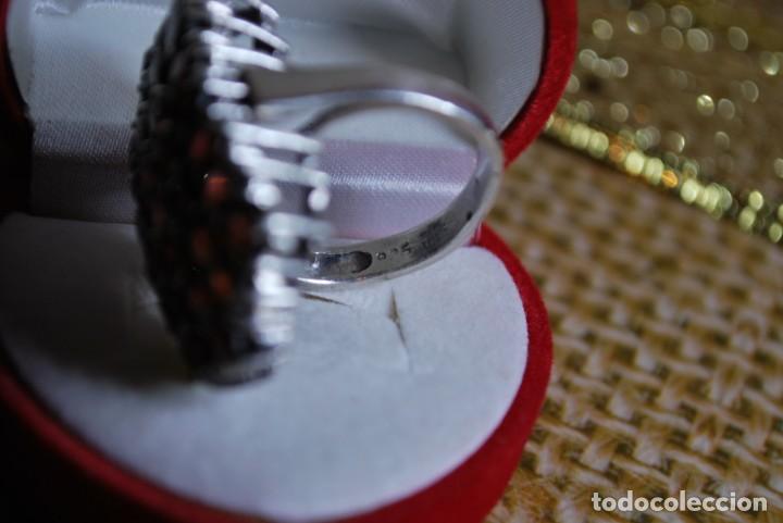 Antig&uuml;edades: Anillo de plata de LEY y 39 piedras. - Foto 7