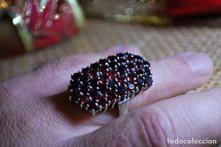 Antig&uuml;edades: Anillo de plata de LEY y 39 piedras. - Foto 8