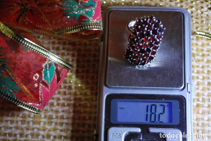 Antig&uuml;edades: Anillo de plata de LEY y 39 piedras. - Foto 11