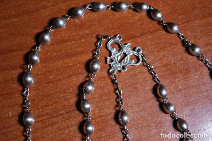 Antig&uuml;edades: ROSARIO de plata . - Foto 6