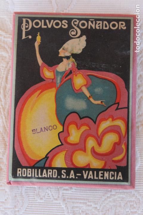 Antig&uuml;edades: POLVOS SO&Ntilde;ADOR PERFUME, ROBILLARD S.A. VALENCIA N&ordm; 2