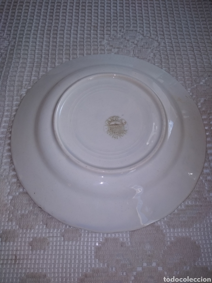 Antig&uuml;edades: PLATO DE POSTRE . BLANCO . VARGAS. SEGOVIA - Foto 2