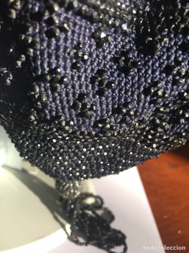 Antig&uuml;edades: Bolso limosnera azabaches. SXIX finales - Foto 5