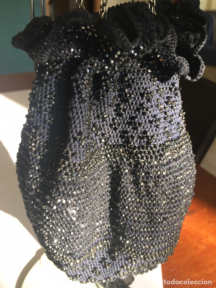 Antig&uuml;edades: Bolso limosnera azabaches. SXIX finales - Foto 7