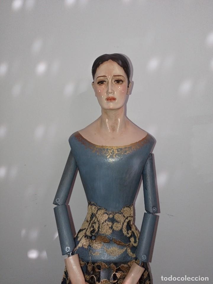 Antig&uuml;edades: Virgen candelero vestir - Foto 4