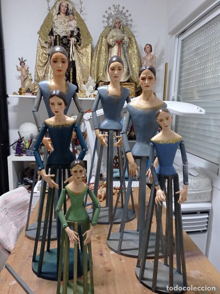 Antig&uuml;edades: Virgen candelero vestir - Foto 5
