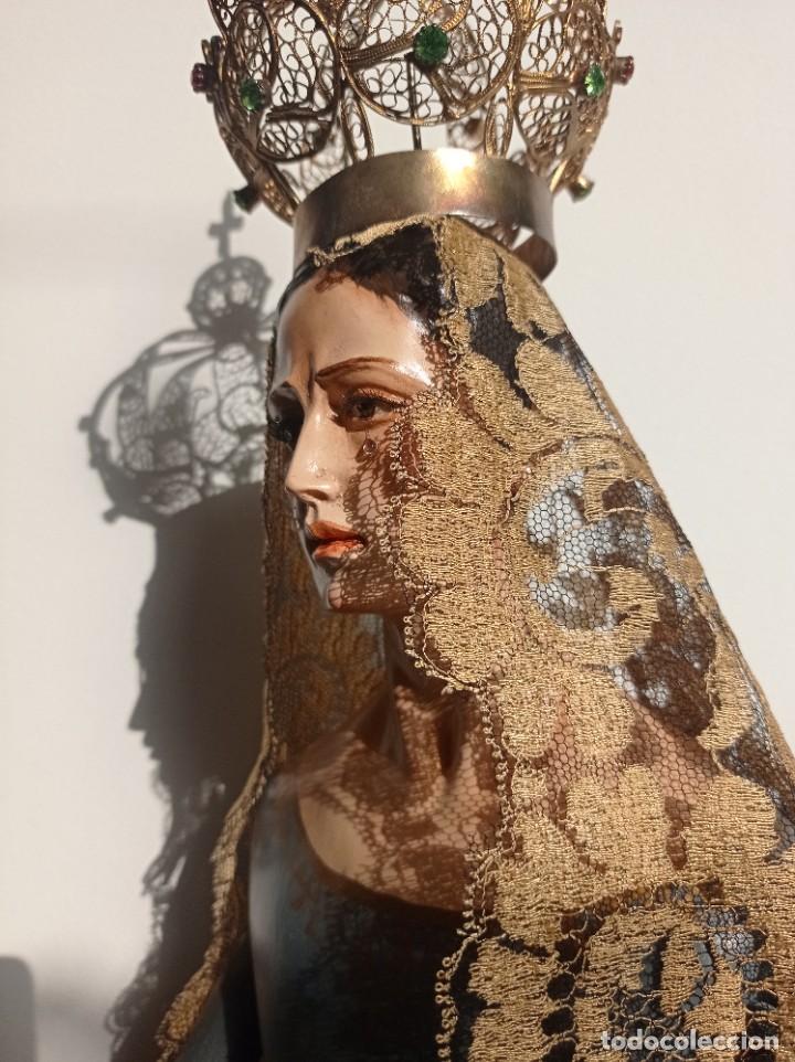 Antig&uuml;edades: Virgen candelero vestir - Foto 6