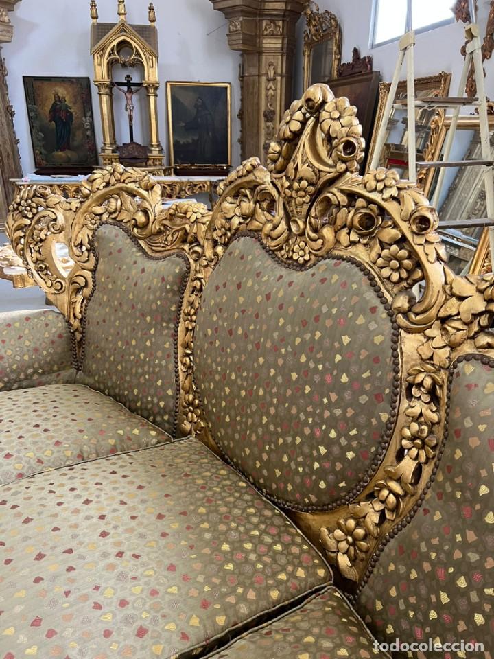 Antig&uuml;edades: Gran tresillo estilo franc&eacute;s - Foto 2