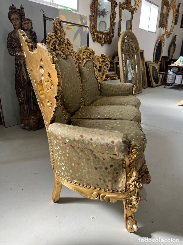 Antig&uuml;edades: Gran tresillo estilo franc&eacute;s - Foto 8