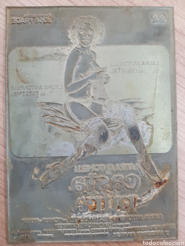 ANTIGUA PLACA DE IMPRENTA.