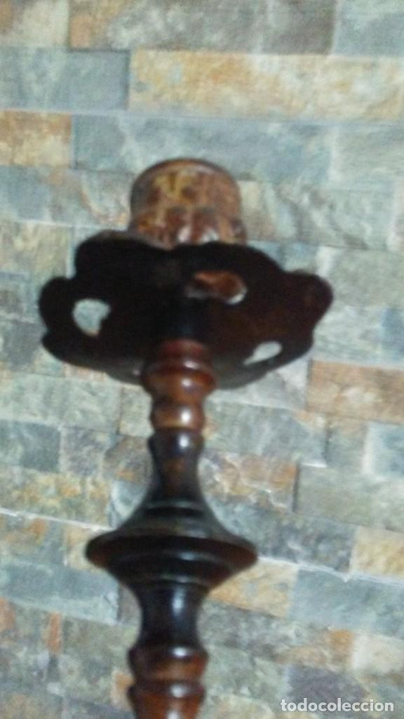 Antig&uuml;edades: CANDELABRO LACADO DE BRONCE - Foto 11