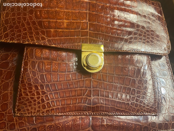 Antig&uuml;edades: Bolso piel cocodrilo - Foto 2