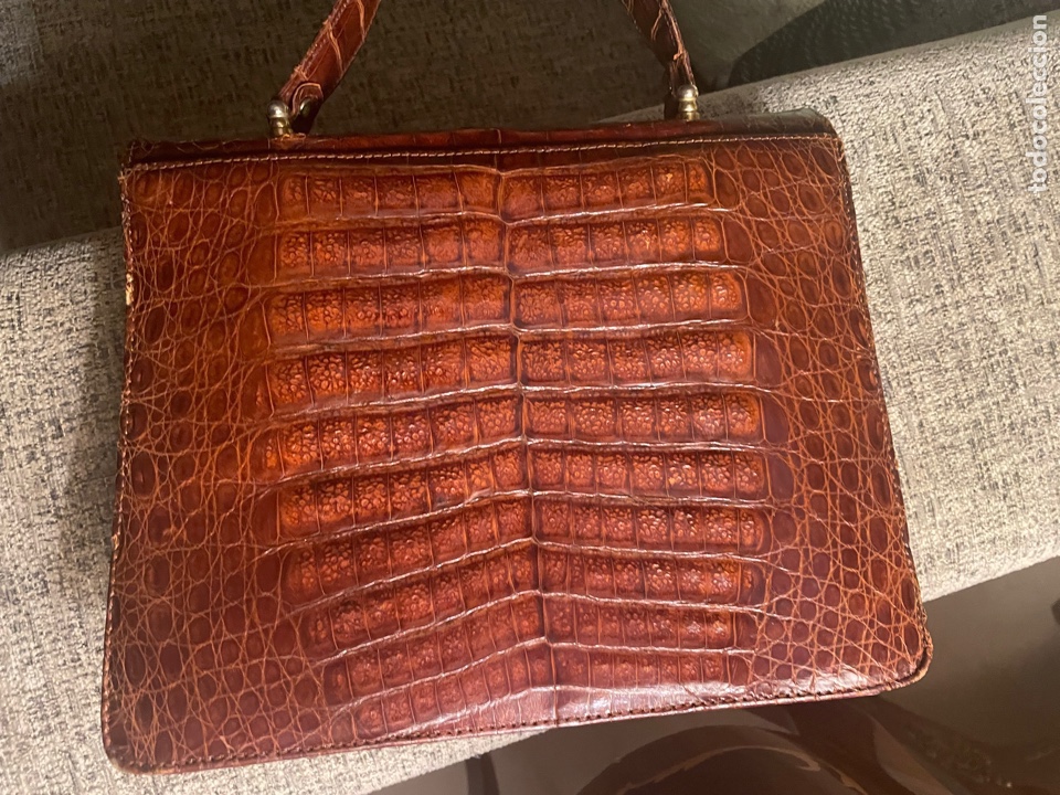 Antig&uuml;edades: Bolso piel cocodrilo - Foto 4