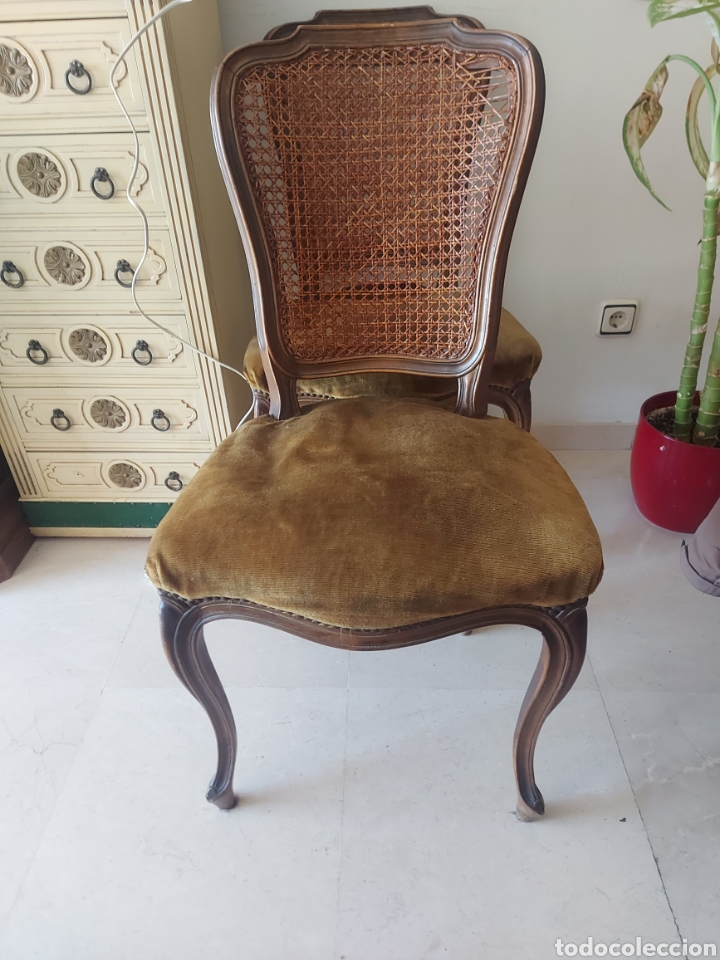 Antig&uuml;edades: 4 sillas Isabelinas ...... - Foto 5