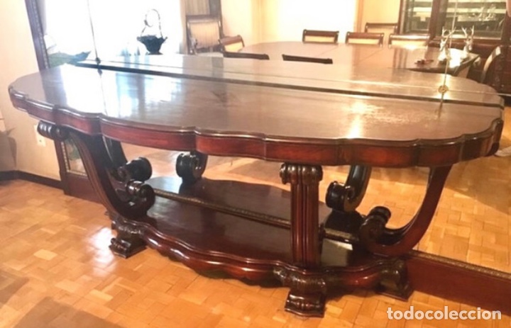 Antig&uuml;edades: Consola de madera caoba - Foto 2