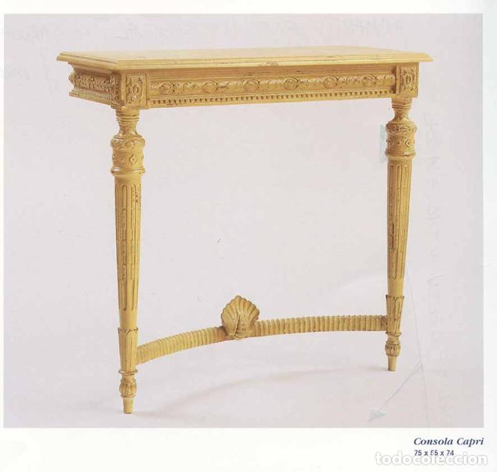 Antig&uuml;edades: Mueble Consola francesa policromada - Foto 1