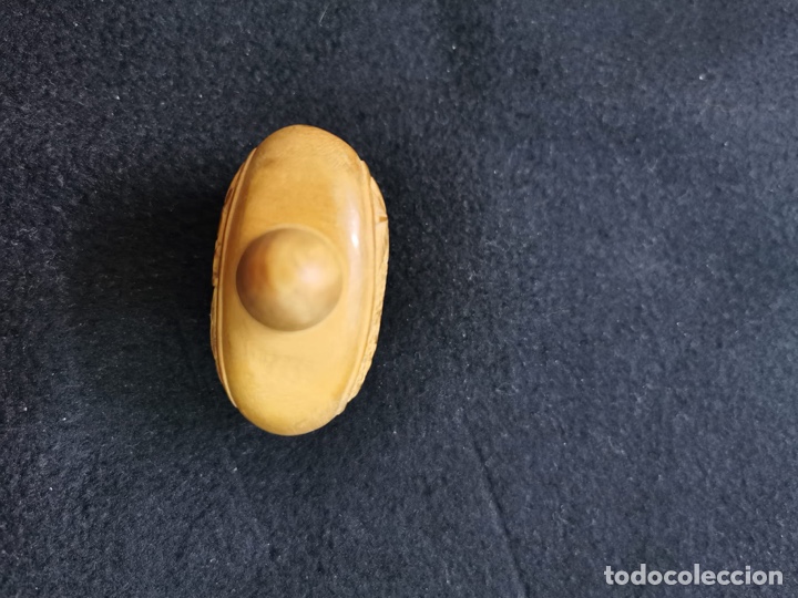 Antig&uuml;edades: Tabaquera china de madera. - Foto 2