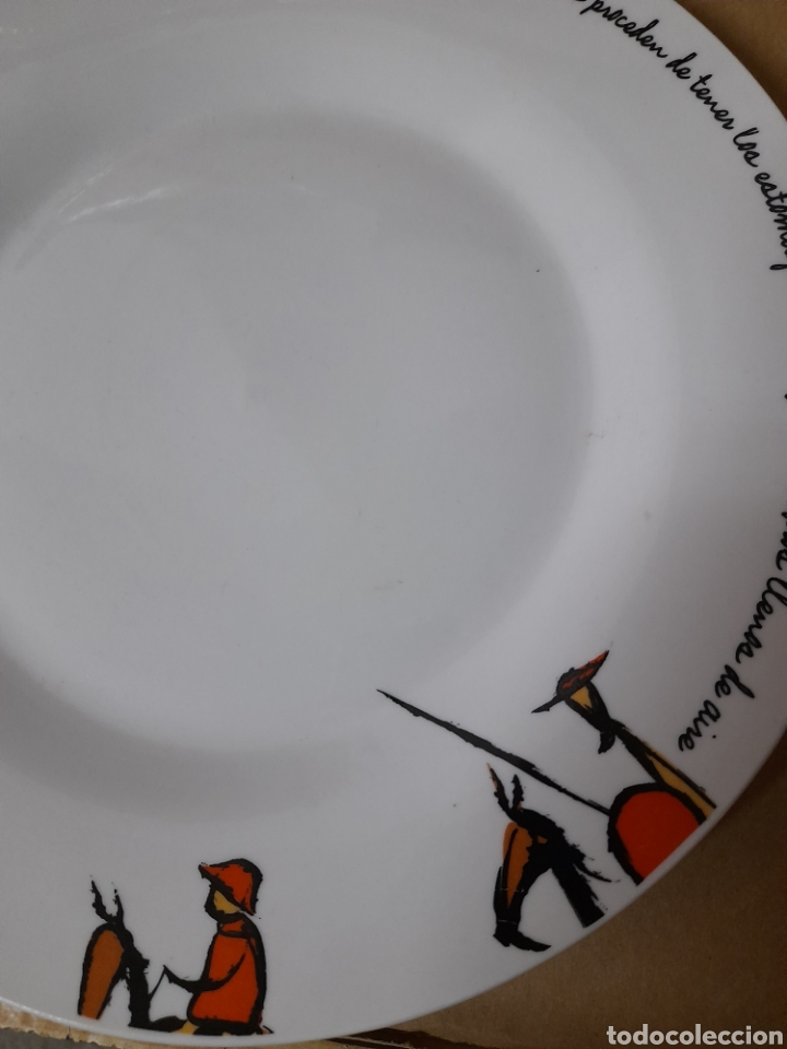 Antig&uuml;edades: Plato de Don Quijote y Sancho - Foto 3