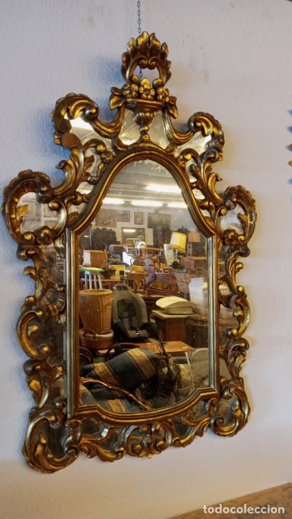 Antig&uuml;edades: Espejo tipo cornucopia antiguo - Foto 1