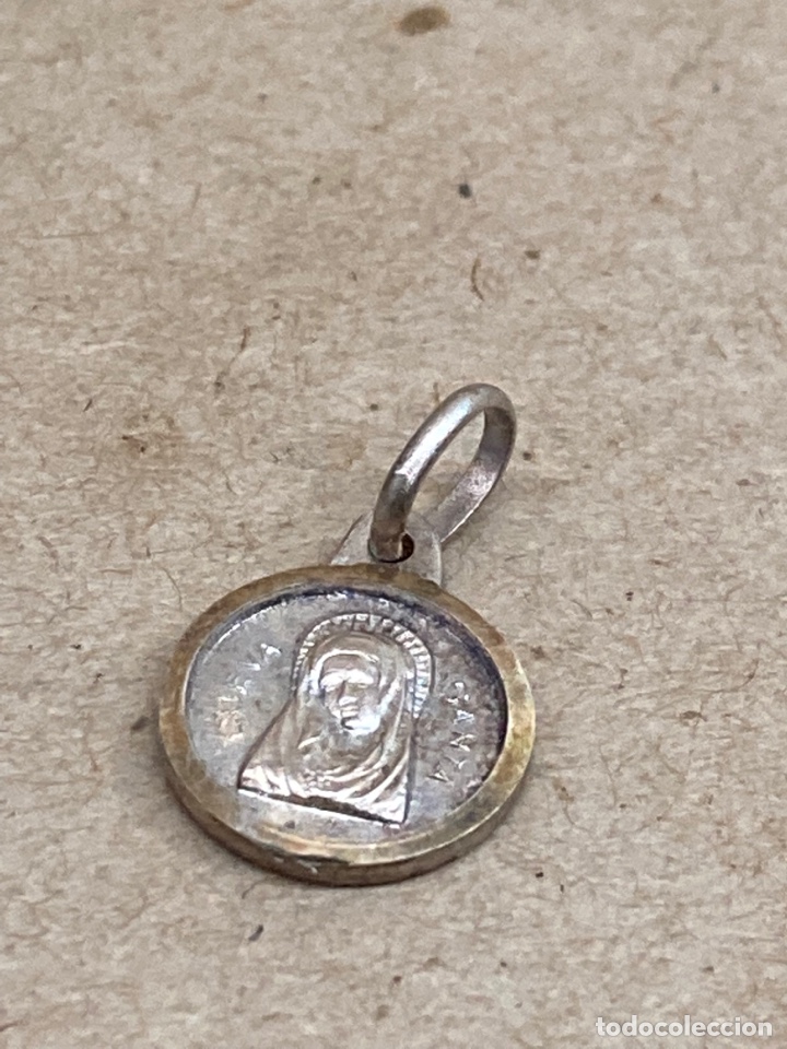 Antig&uuml;edades: Medalla de plata religiosa - Foto 2