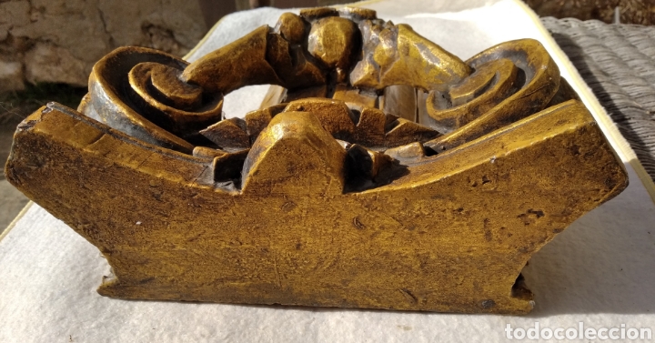 Antig&uuml;edades: Mensula de madera dorada - Foto 2