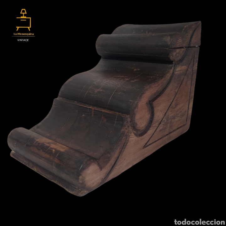 Antig&uuml;edades: Antiguo can de madera - Foto 1