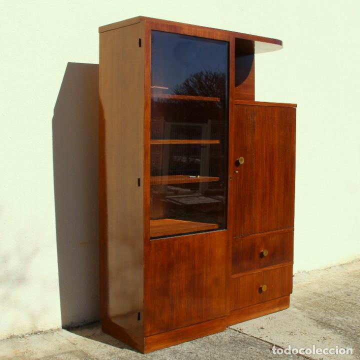 Antig&uuml;edades: Librer&iacute;a Art Dec&oacute; francesa con vitrina. - Foto 4