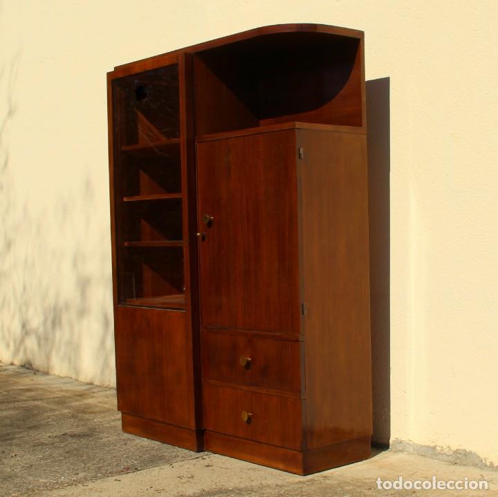 Antig&uuml;edades: Librer&iacute;a Art Dec&oacute; francesa con vitrina. - Foto 7